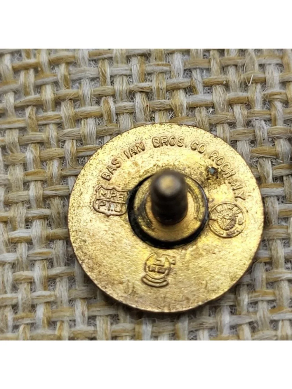 Vintage Brotherhood Of Railroad Trainmen Lapel Pin Clutch Back